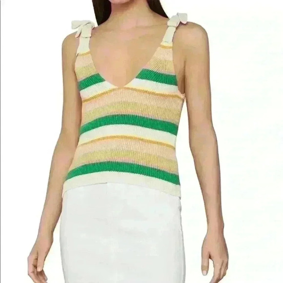 NWOT Ribbed Bow Tie Tank - Picture 3 of 5